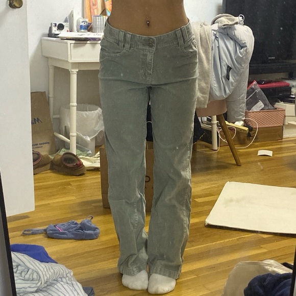 Green Corduroy Pants - Picture 1 of 4